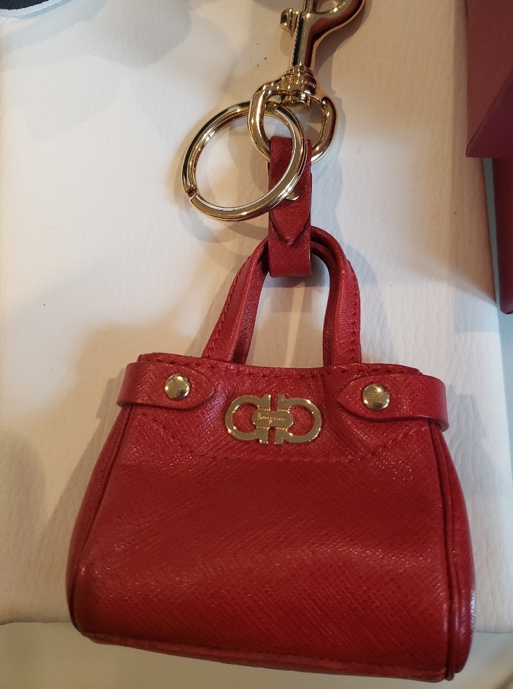 Sold Salvatore Ferragamo mini bag charm/keychain/fob